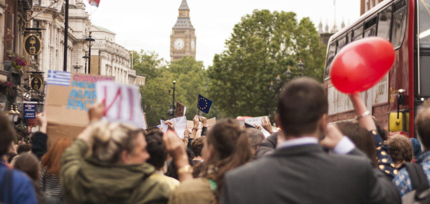 Pro-EU protest by ZapTheDingbat