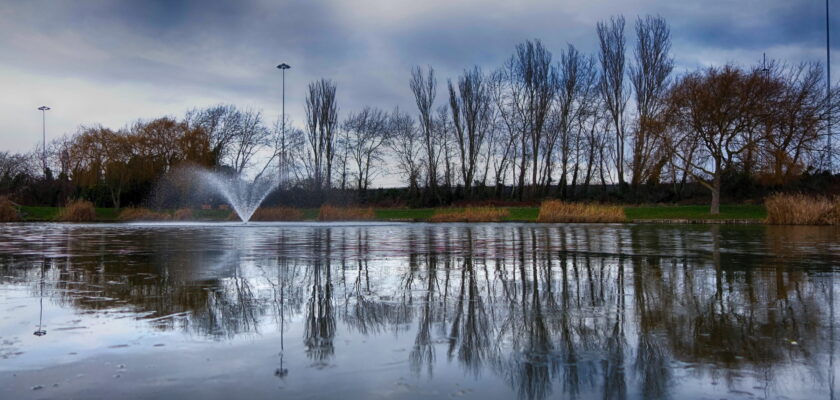 Winter Lake HDR by Hugh Russell