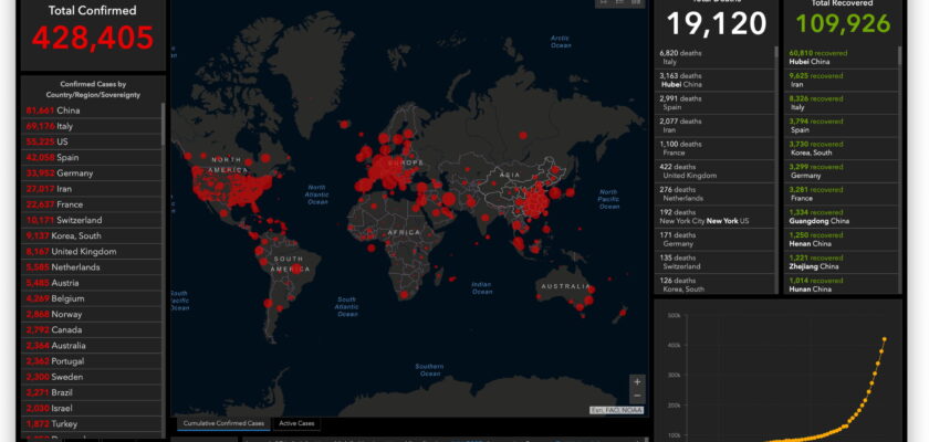coronavirus covid-19 global cases by johns hopkins csse