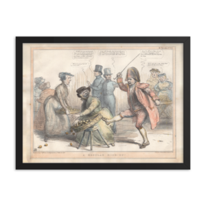 A Regular Kick-Up by John ‘HB’ Doyle (Reproduction) - Framed poster